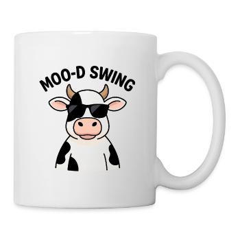 Chic Cow with Sunglasses Illustration - Mug - white - Right