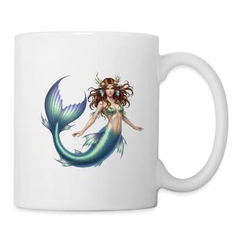 Sea nymph with scaly fin - Mug - white - Right