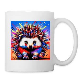 hérisson - Mug blanc - blanc - Droite