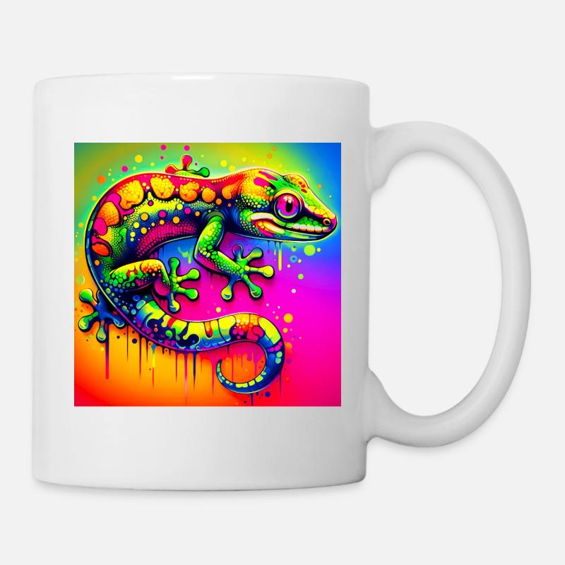 Gecko - Tasse - Weiß