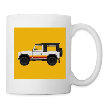 SUV tout-terrain vintage Design Defender - Mug blanc - blanc - Droite