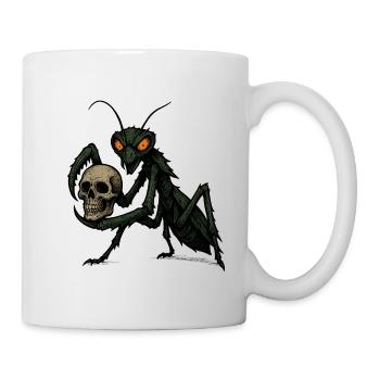 praying mantis - Mug - white - Right