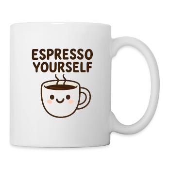 Cute Kawaii Coffee Mug Design - Mug - white - Right