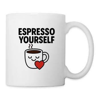 Adorable tasse à café avec coeur - Mug blanc - blanc - Droite