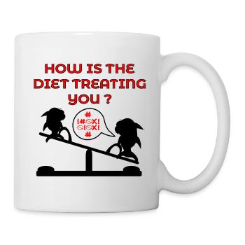 Funny Diet Weight Loss - Mug - white - Right