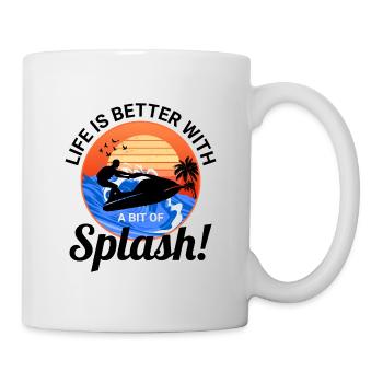 Life Better With Splash Personal Watercraft Rider  - Mug - white - Right