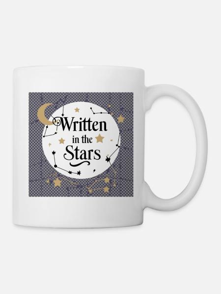 Écriture dans les étoiles - Mug blanc - blanc
