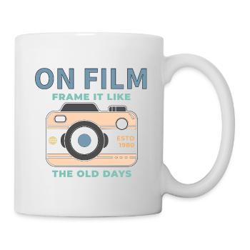 Conception de film d’appareil photo vintage - Mug blanc - blanc - Droite