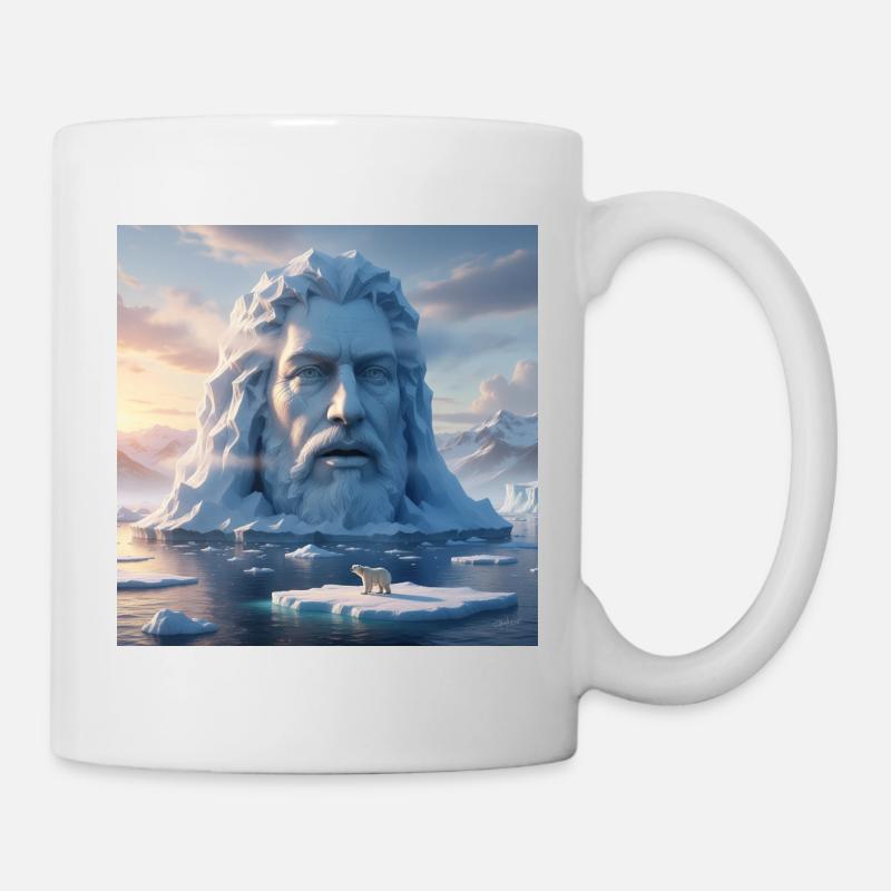 Gletscher-Gesicht aus Eis - Tasse - Weiß