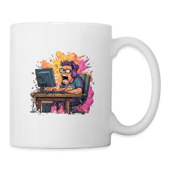 Gaming Rage Explosion – Zocker im Rage Mode - Tasse - Weiß - Rechts