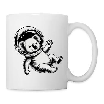 Koala dans l'espace - Logo Cool Astonomy - Mug blanc - blanc - Droite