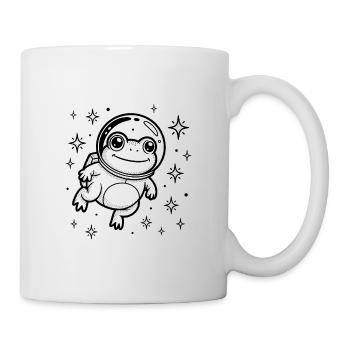 Frog in Space - Cool Astonomy Logo - Mug - white - Right