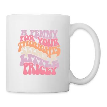 Loving Self Thoughts with Colorful Text - Mug - white - Right