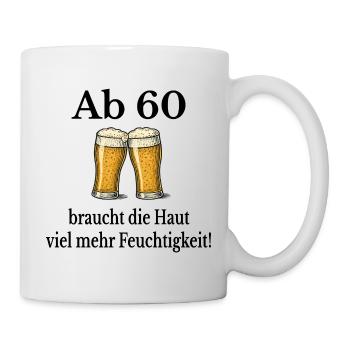 Plus d'humidité à partir de 60 °C – Humour sur la bière - Mug blanc - blanc - Droite