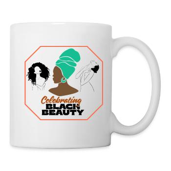 Vibrant Afro Women Célébration Design - Mug blanc - blanc - Droite