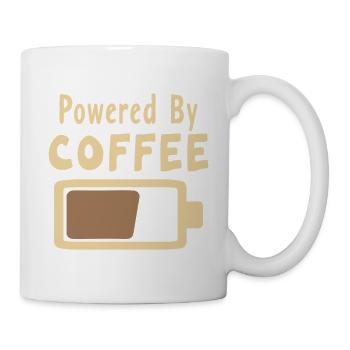 Kaffeeliebe Motiv auf Kleidung - Tasse - Weiß - Rechts