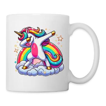 Licornes Dabbing Dab Licorne Licorne Femmes - Mug blanc - blanc - Droite
