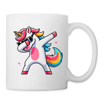 Dab Unicorn Dabbing Unicorns Unicorn Girl - Mug - white - Right