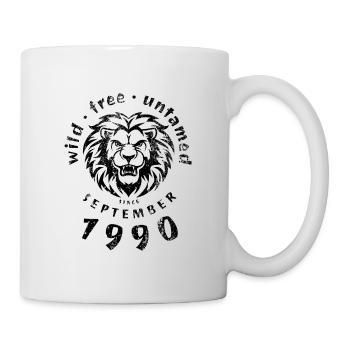 35. Geburtstag Sauvage, libre et indompté depuis 09/1990 - Mug blanc - blanc - Droite