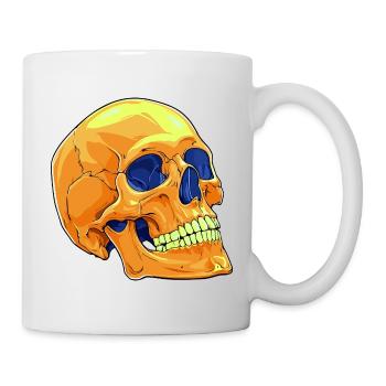 Totenkopf Skull - Tasse - Weiß - Rechts