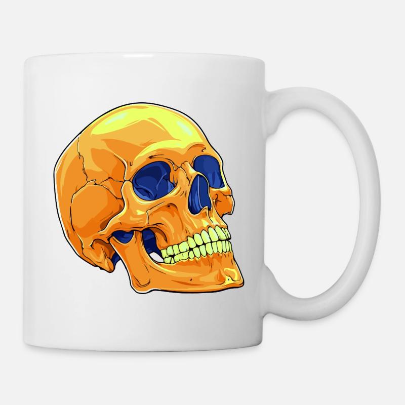 Totenkopf Skull - Tasse - Weiß
