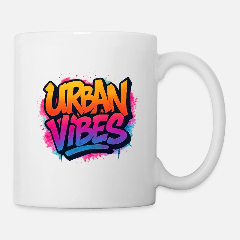 Lebendige Graffiti-Urban Vibes  - Tasse - Weiß