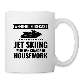 Jet Skiing 0% Housework Lake Life  - Mug - white - Right