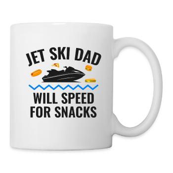 Jet-Ski-Vater rast für Snacks - Tasse - Weiß - Rechts