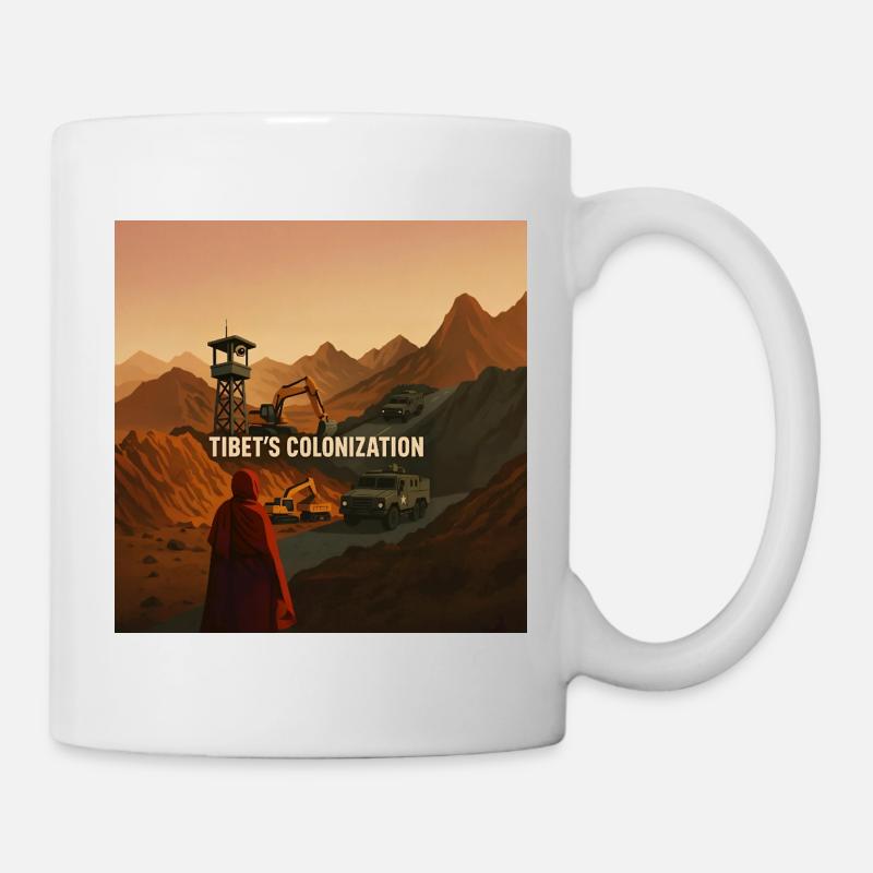 Colonisation du Tibet - Mug blanc - blanc