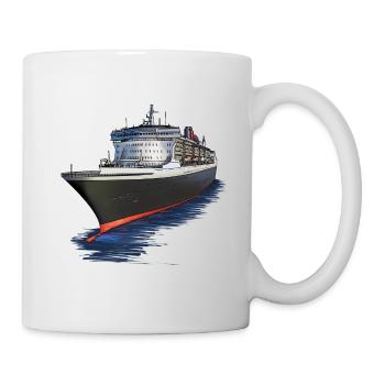 Majestic cruise ship - Mug - white - Right