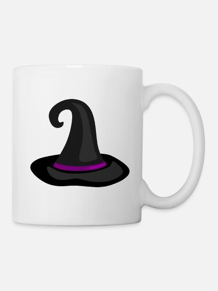 Magische Hexenhut Illustration - Tasse - Weiß