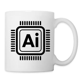 Puce AI - Conception technologique cool - Mug blanc - blanc - Droite