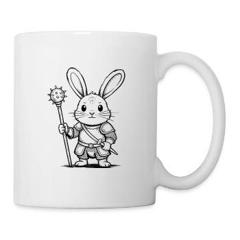 Chevalier Lapin - Logo Lapin Cool - Mug blanc - blanc - Droite