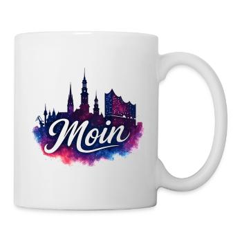 Hamburg Mystical Skyline Galaxy Effect - Mug - white - Right