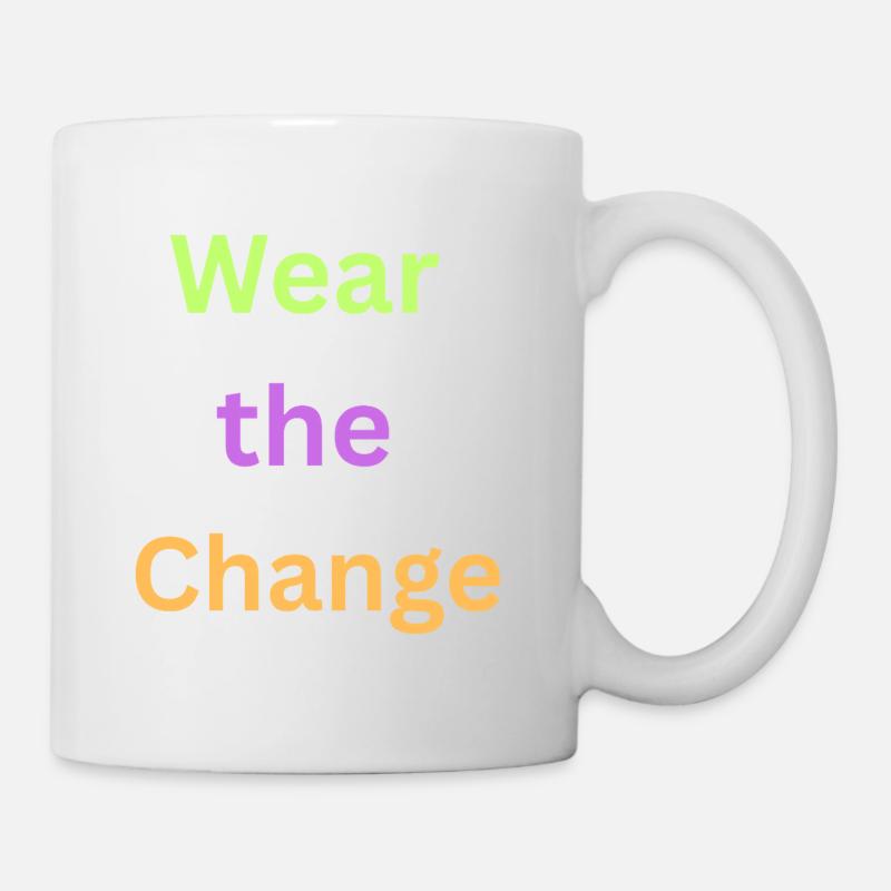 Unterstützen Sie das Typografie-Design der Zukunft - Tasse - Weiß