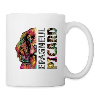 Farbiger Epagneul Picard  - Tasse - Weiß - Rechts
