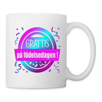 Joyeux anniversaire - Mug blanc - blanc - Droite