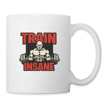 Train Insane Kraftsymbol Design - Tasse - Weiß - Rechts