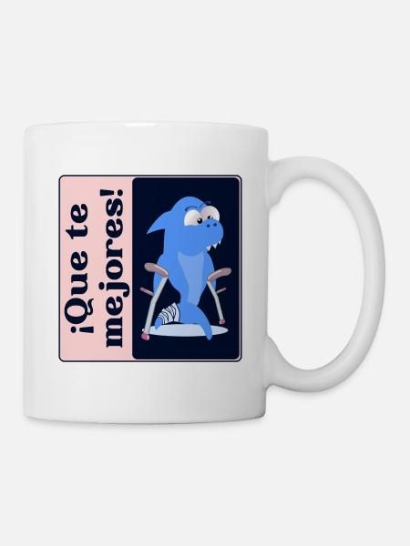 Mach dich selbst besser Meeresbewohner - Tasse - Weiß