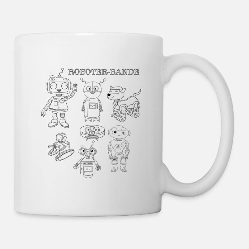 Plus de robots, plus de plaisir - Mug blanc - blanc