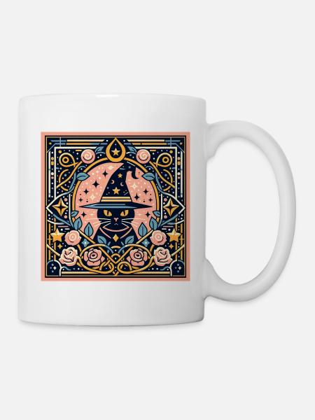 Witch Cat - Mug - white