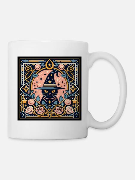 Chat Mystique - Mug blanc - blanc