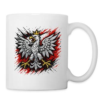 Poland Polska Eagle Flag Patriotism Gift - Mug - white - Right
