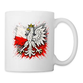 Poland Polska Eagle Flag Flag Abstract Gift - Mug - white - Right