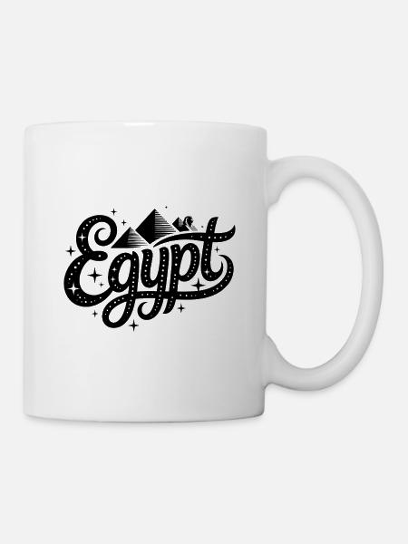 Ägypten - Souvenir-Design - Tasse - Weiß