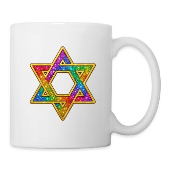 Colorful Star of David decor - Mug - white - Right