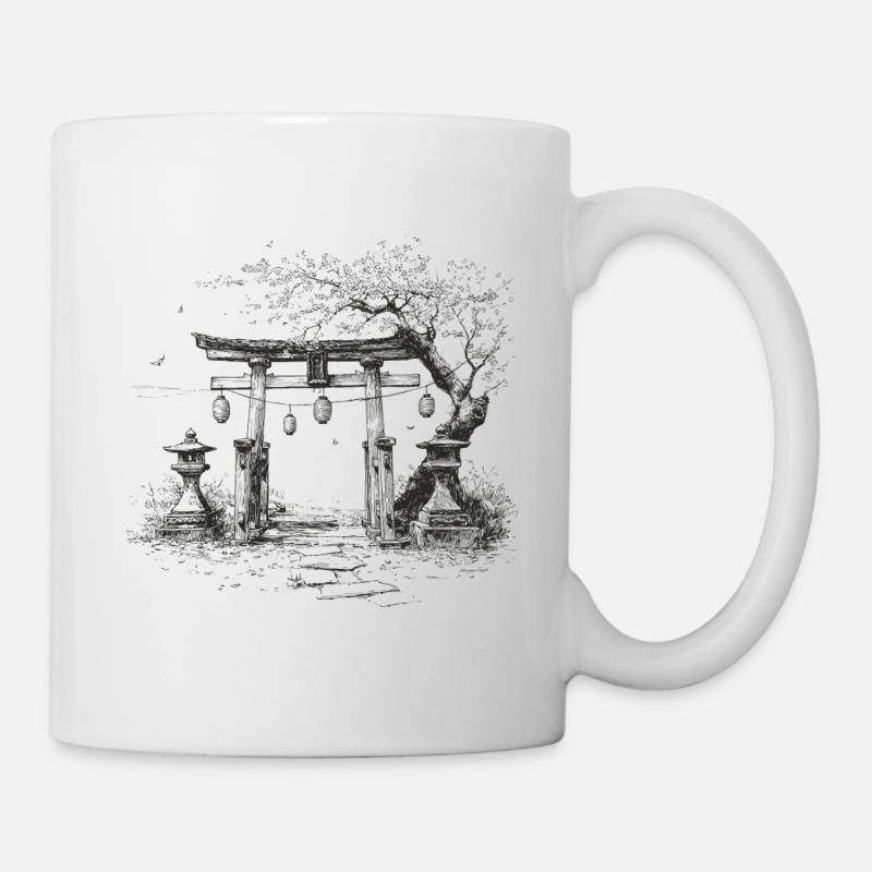 Asia_Garden - Tasse - Weiß