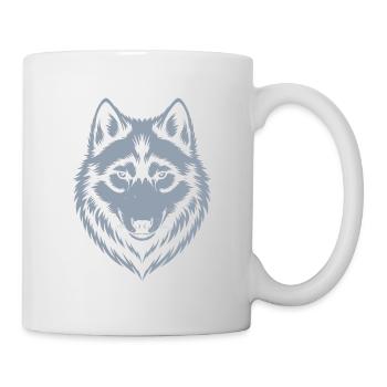 Majestic Wolf Emblem Design - Mug - white - Right