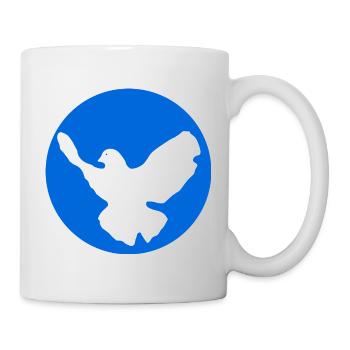 Dove of peace icon design - Mug - white - Right