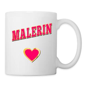 PAINTER JOURNEYMAN MASTER PAINTING HEART - Mug - white - Right
